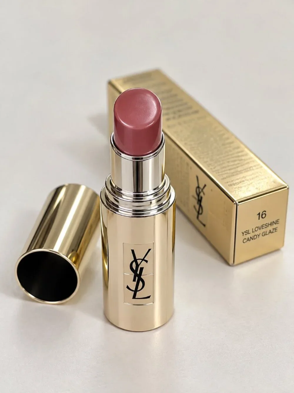 YSL Loveshine Candy Glaze Lip Gloss Stick 16 Watermelon High Full Size